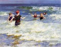 Sur la plage de Surf2 Impressionniste Edward Henry Potthast